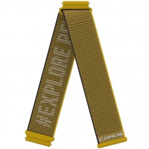 Pasmo Coros 22mm Nylon Short Żółte Polska | 3056-LDZWA
