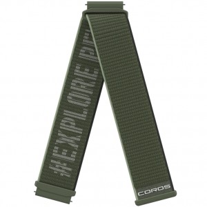 Pasmo Coros 22mm Nylon Zielone Polska | 6035-ZSFUA